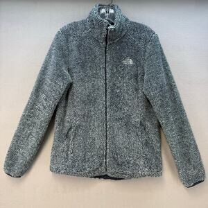 The North Face Osito Full Zip Fleece Women's M Light Blue Dark Blue Heather